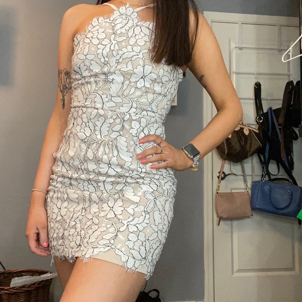 Mini lace dress